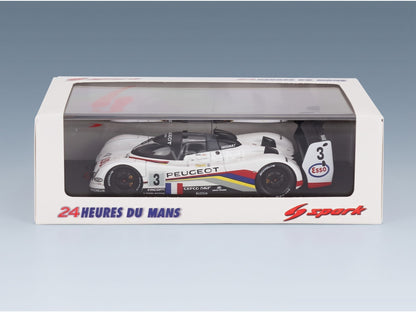 Peugeot 905 EVO1B 3.5L V10 Peugeot Talbot Sport No. 3 Geoff Brabham Christophe Bouchut Eric Helary Winner 24h Le Mans 1993 Spark Model 1:43 scale model - original packaging