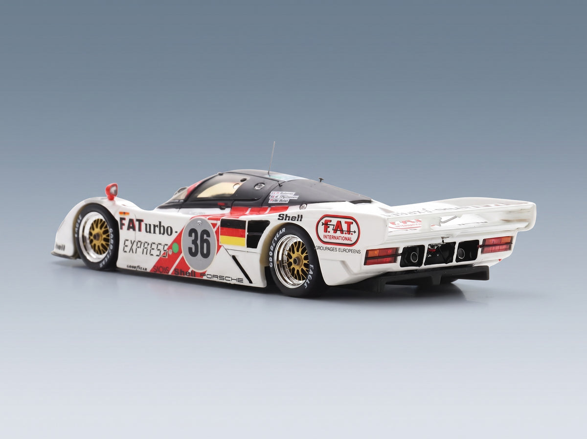 Porsche Dauer 962 3.0L Turbo Team Le Mans Porsche No. 36 Mauro Baldi Hurley Haywood Yannick Dalmas Winner 24h Le Mans 1994 Spark Model 1:43 scale model - rear three-quarter view