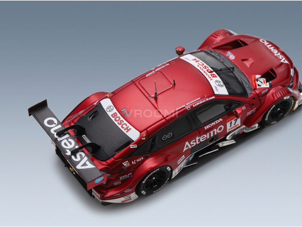 Honda Civic Type R-GT Team Astemo Real Racing No. 17 Koudai Tsukakoshi Syun Koide GT500 Super GT 2025 Spark Model 1:43 scale model - rear three-quarter view