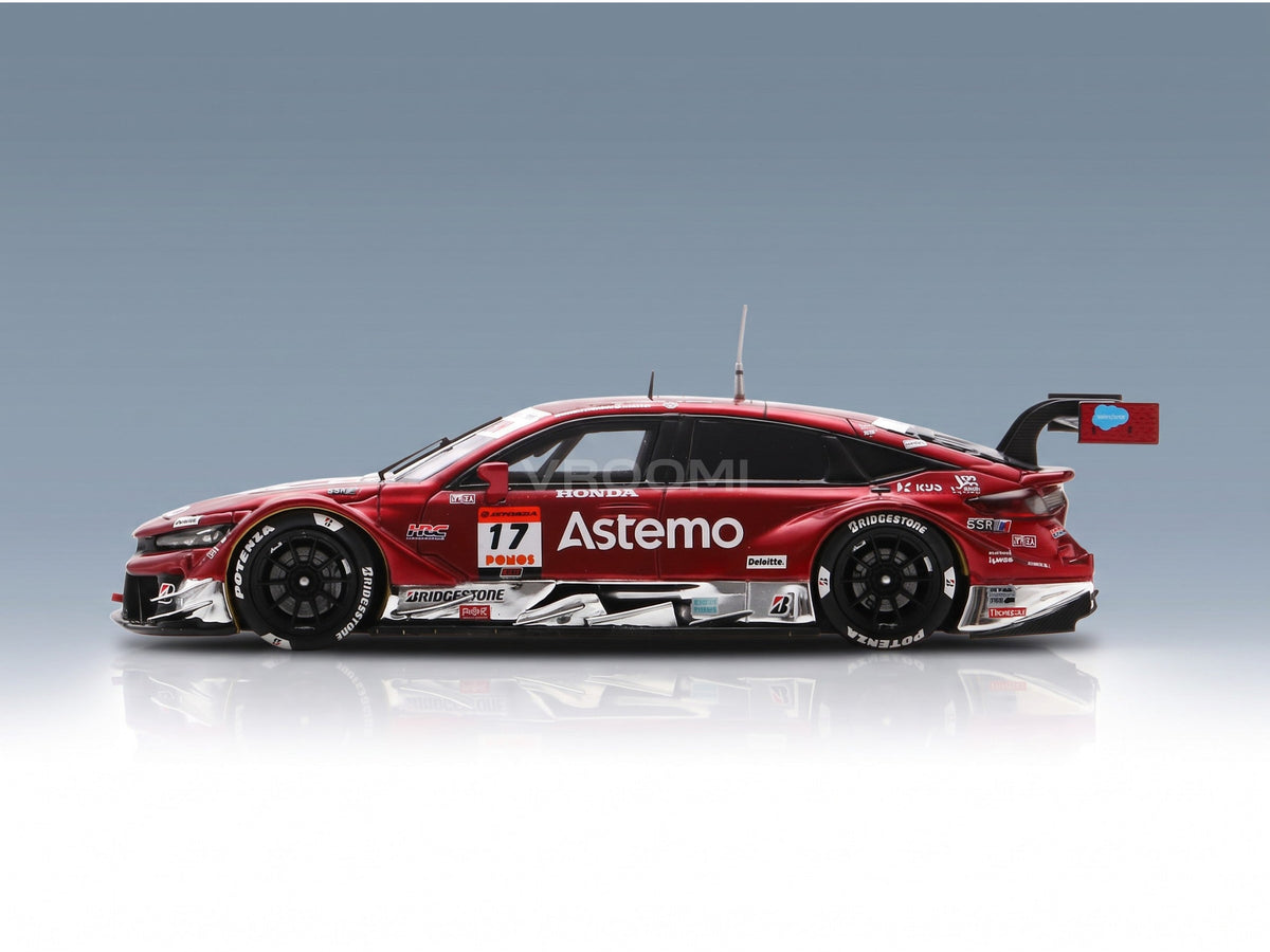 Honda Civic Type R-GT Team Astemo Real Racing No. 17 Koudai Tsukakoshi Syun Koide GT500 Super GT 2025 Spark Model 1:43 scale model - side view