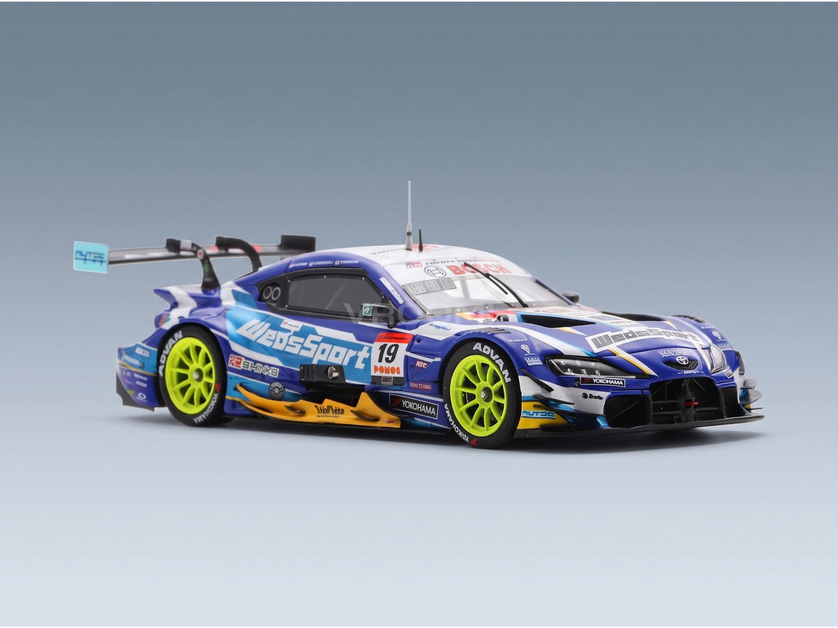 Toyota Supra GR WedsSport Bandoh No. 19 Yuji Kunimoto Sena Sakaguchi GT500 Super GT 2025 Spark Model 1:43 scale model - front detail