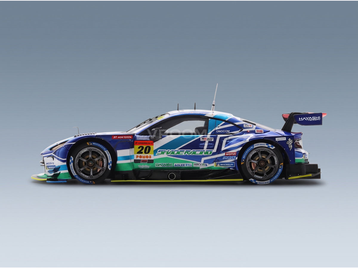 Toyota GR86 GT Team Shade Racing No. 20 Katsuyuki Hiranaka Eijiro Shimizu GT300 Class Super GT 2025 Spark Model 1:43 scale model - side view