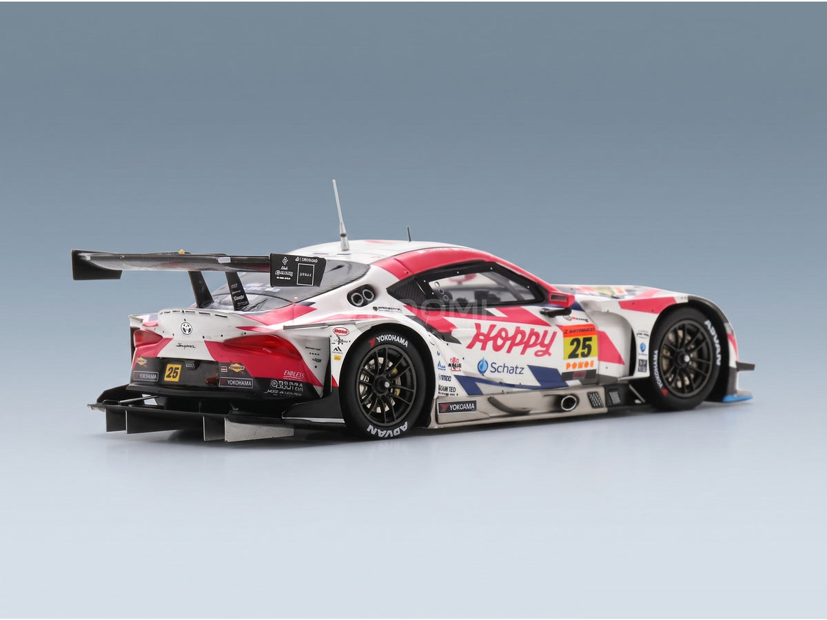 Toyota Supra GR Team Hoppy No. 25 Kimiya Sato Ryota Horachi GT300 Class Super GT 2025 Spark Model 1:43 scale model - rear three-quarter view
