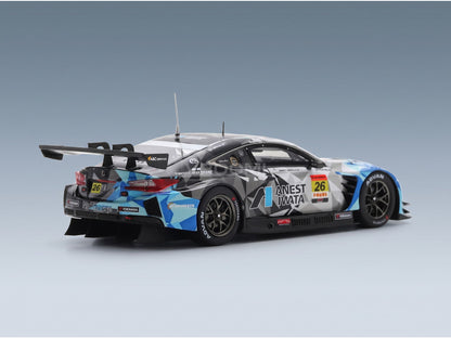 Lexus RC F GT3 Team Anest Iwata Racing No. 26 Igor Fraga Hironobu Yasuda GT300 Class Super GT 2025 Spark Model 1:43 scale model - rear three-quarter view