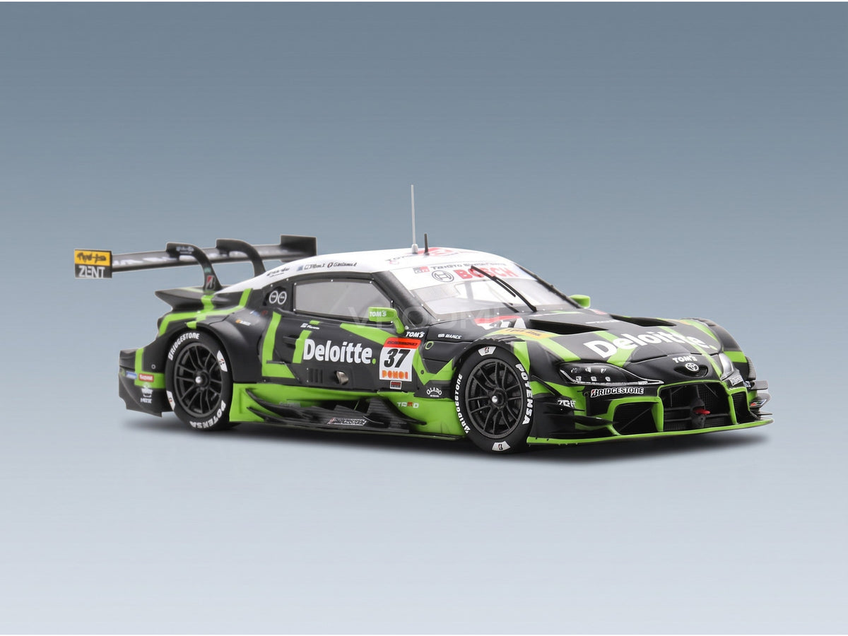 Toyota Supra GR Team TGR Deloitte Tom's No. 37 GT500 Ukyo Sasahara Giuliano Alesi Super GT 2025 Spark Model 1:43 scale model - front detail