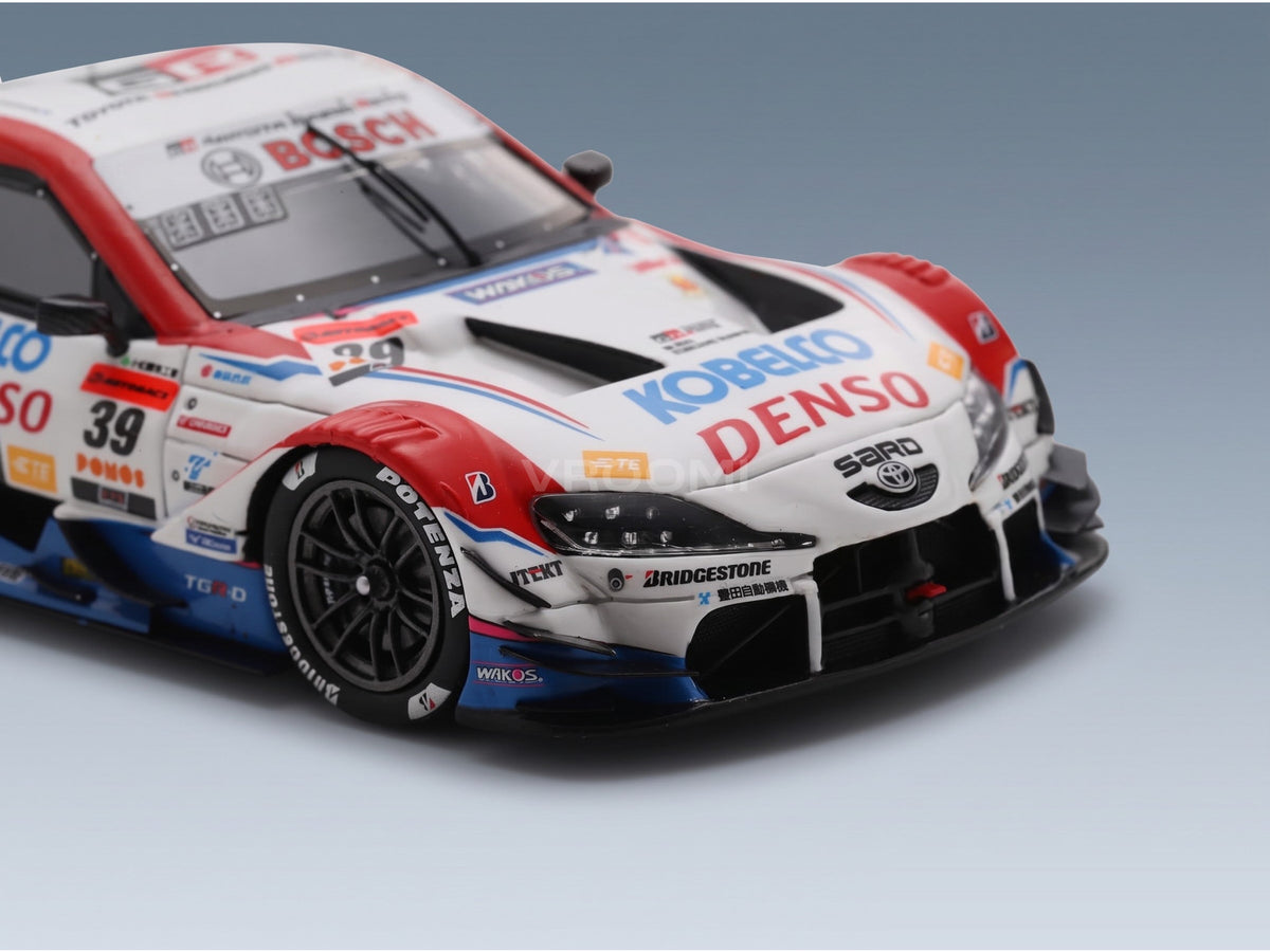 Toyota Supra GR Team Denso Kobelco Sard No. 39 GT500 Yuhi Sekiguchi Sasha Fenestraz Super GT 2025 Spark Model 1:43 scale model - front detail