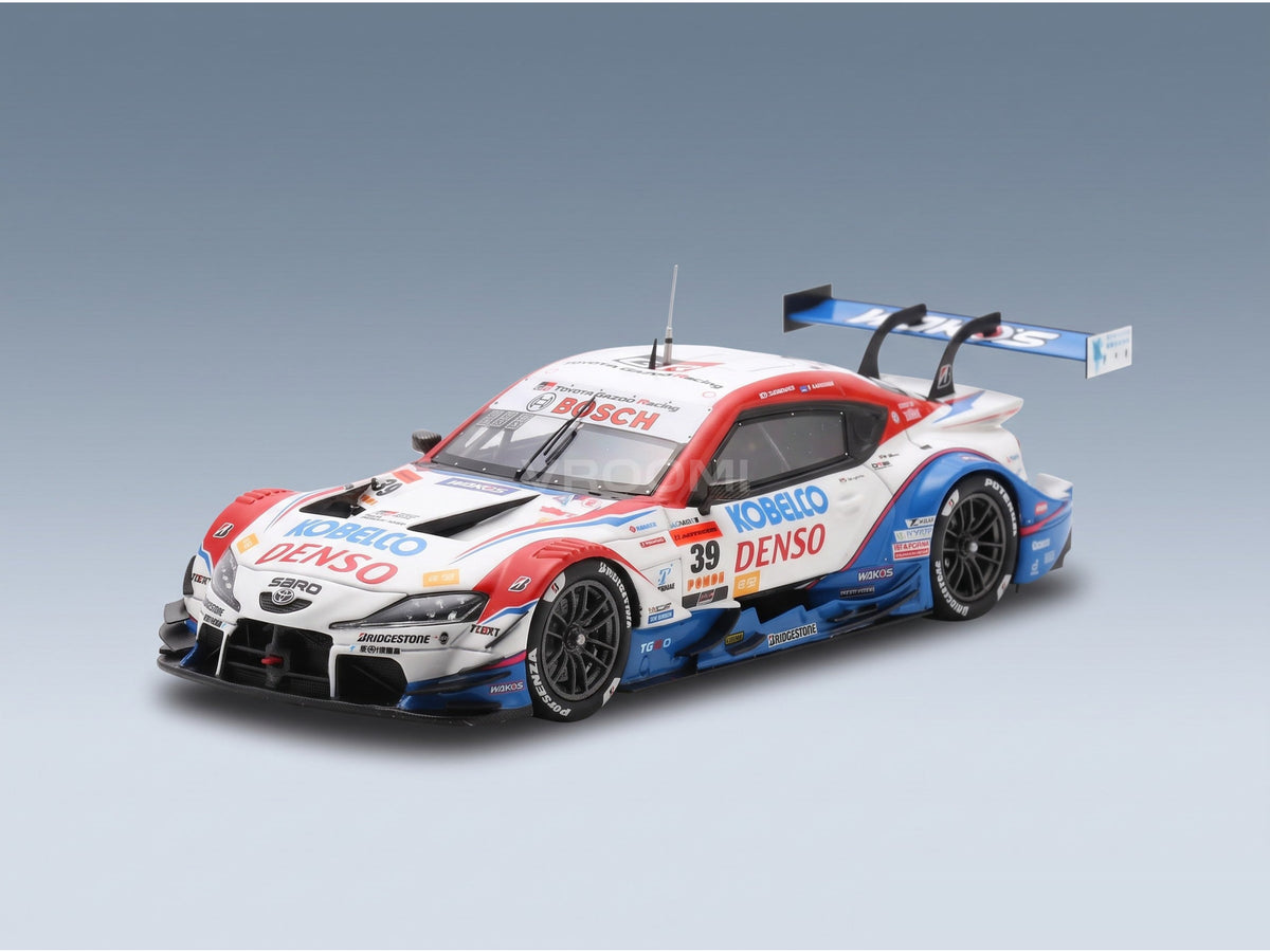 Toyota Supra GR Team Denso Kobelco Sard No. 39 GT500 Yuhi Sekiguchi Sasha Fenestraz Super GT 2025 Spark Model 1:43 scale model - front three-quarter view