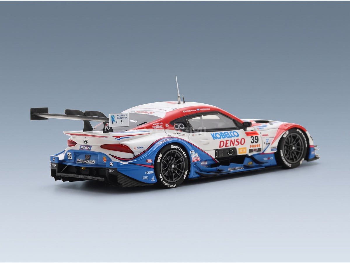 Toyota Supra GR Team Denso Kobelco Sard No. 39 GT500 Yuhi Sekiguchi Sasha Fenestraz Super GT 2025 Spark Model 1:43 scale model - rear three-quarter view