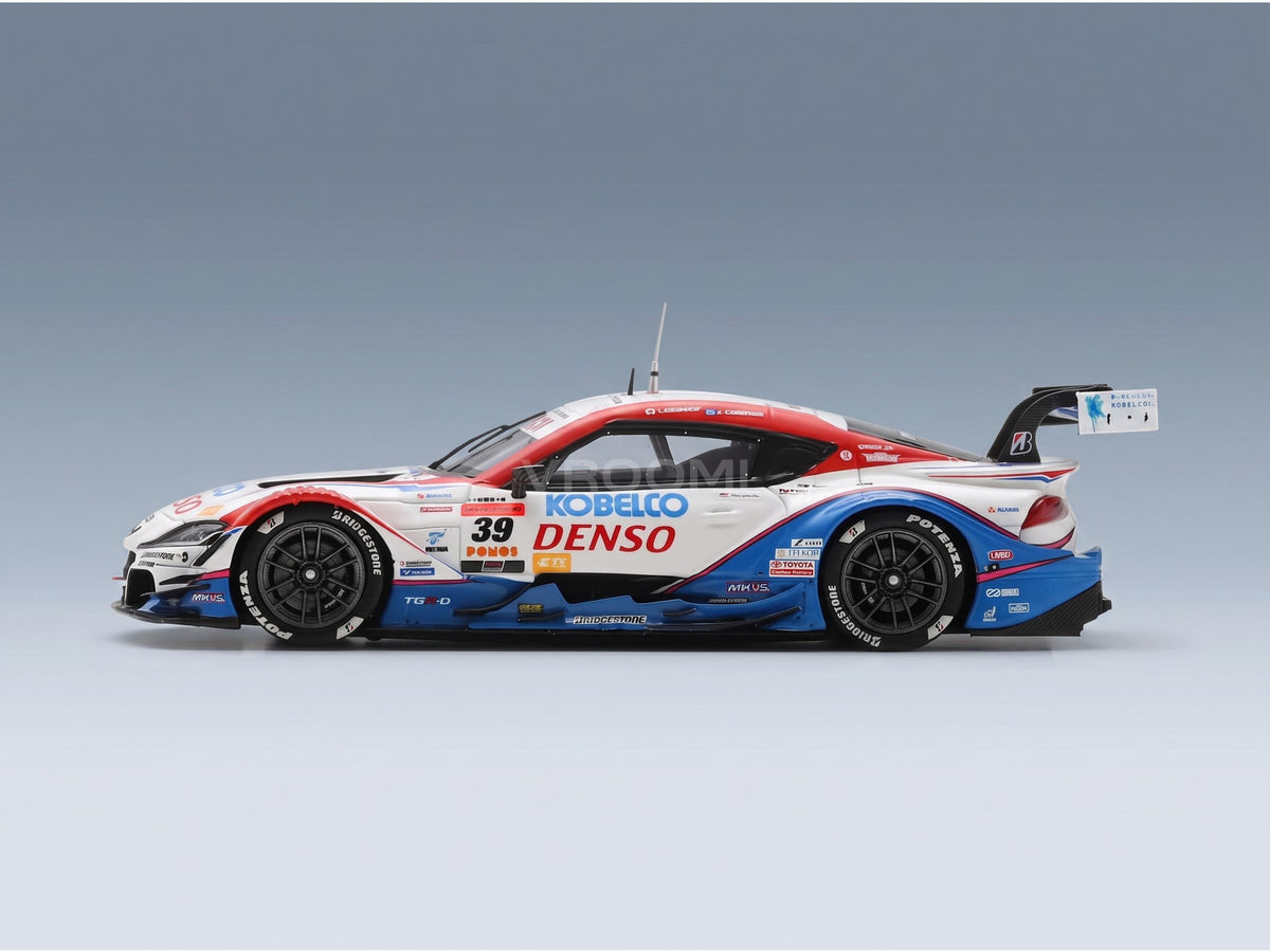 Toyota Supra GR Team Denso Kobelco Sard No. 39 GT500 Yuhi Sekiguchi Sasha Fenestraz Super GT 2025 Spark Model 1:43 scale model - side view