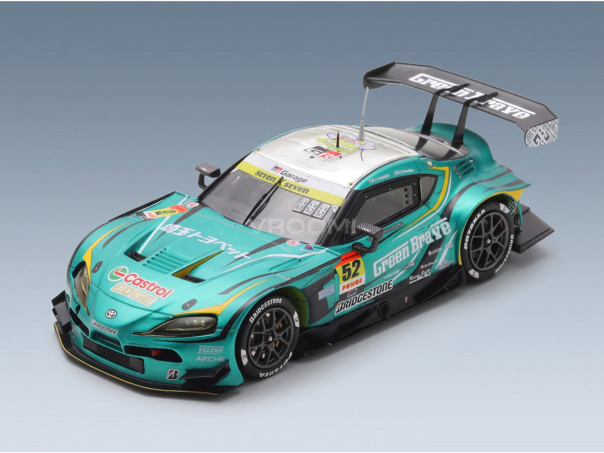 Toyota GR Supra GT300 Saitama Green Brave No. 52 Yoshida Nonaka Super GT 2025 Spark Model 1:43 scale model - front three-quarter view
