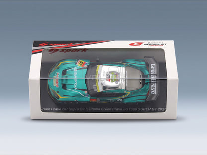 Toyota GR Supra GT300 Saitama Green Brave No. 52 Yoshida Nonaka Super GT 2025 Spark Model 1:43 scale model - original packaging