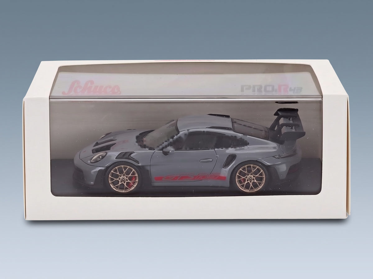 Porsche 911 992 GT3 RS Coupé 2022 Grey Schuco 1:43 scale model - original packaging