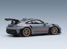 Porsche 911 992 GT3 RS Coupé 2022 Grey Schuco 1:43 scale model - rear three-quarter view