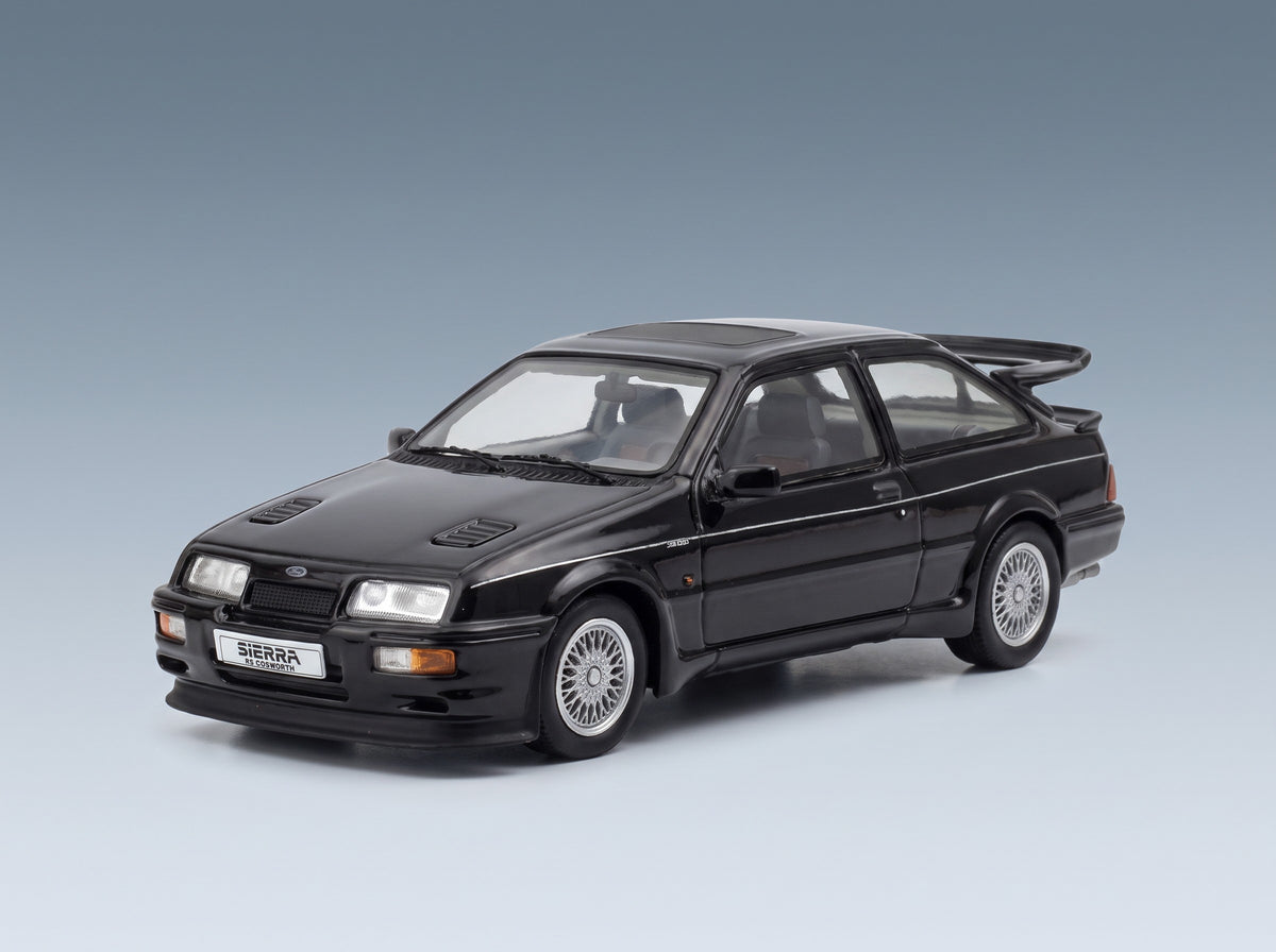 Ford Sierra Cosworth RS500 1987 Black Schuco 1:43 scale model - front three-quarter view