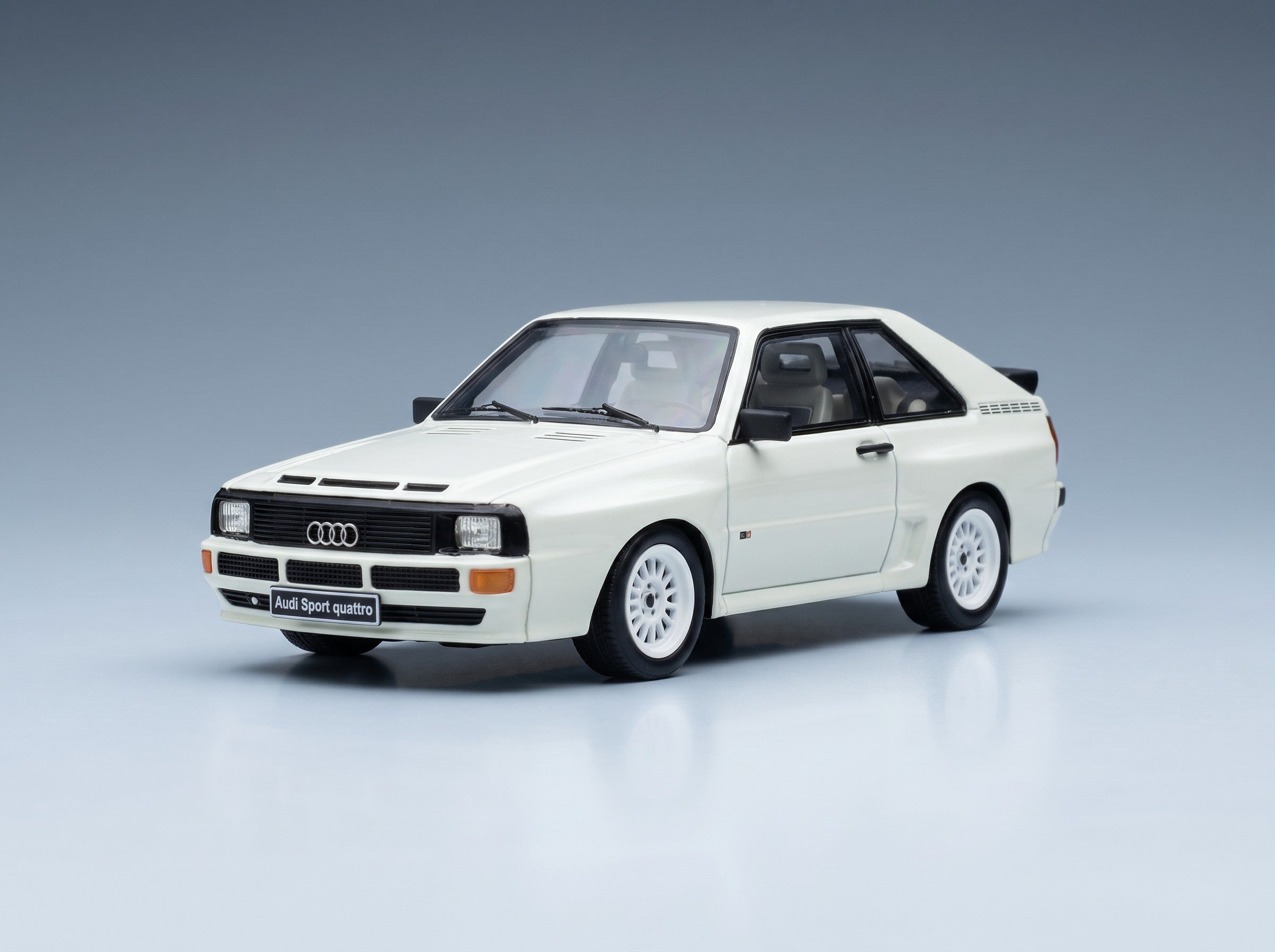 Audi Quattro Sport 1985 Schuco 1:43 scale model - front three-quarter view
