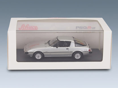 Mazda Savanna RX-7 1978 Silver Schuco 1:43 scale model - original packaging