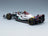 Mercedes W13E Mercedes-AMG Petronas F1 No. 44 Lewis Hamilton 6th Miami GP 2022 Minichamps 1:43 scale model - front three-quarter view, top down
