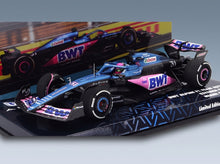 Alpine A523 BWT Alpine F1 Team No. 31 9th Miami GP Esteban Ocon 2023 Minichamps 1:43 scale model - front three-quarter view