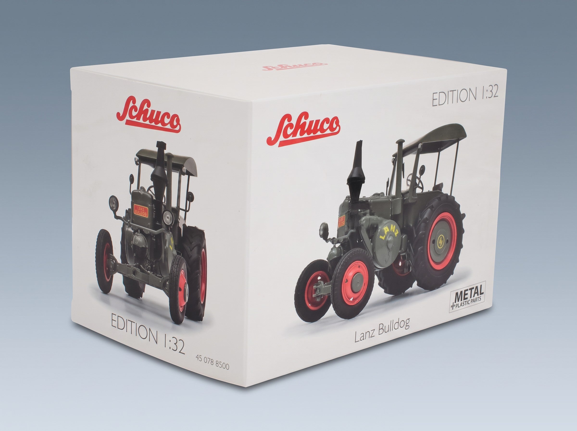 Lanz Bulldog D9506 Tractor 1949 Grey Red Schuco 1:32 scale model - original packaging