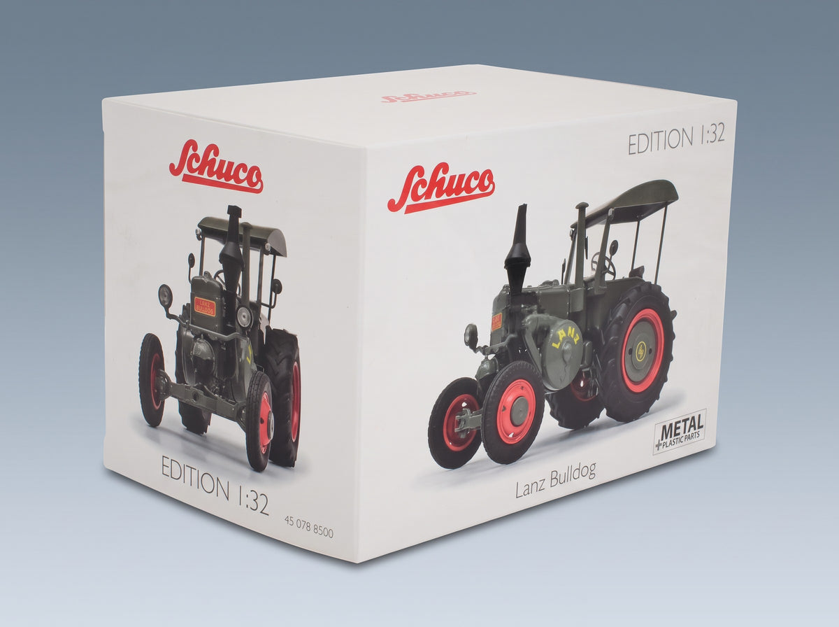 Lanz Bulldog D9506 Tractor 1949 Grey Red Schuco 1:32 scale model - original packaging