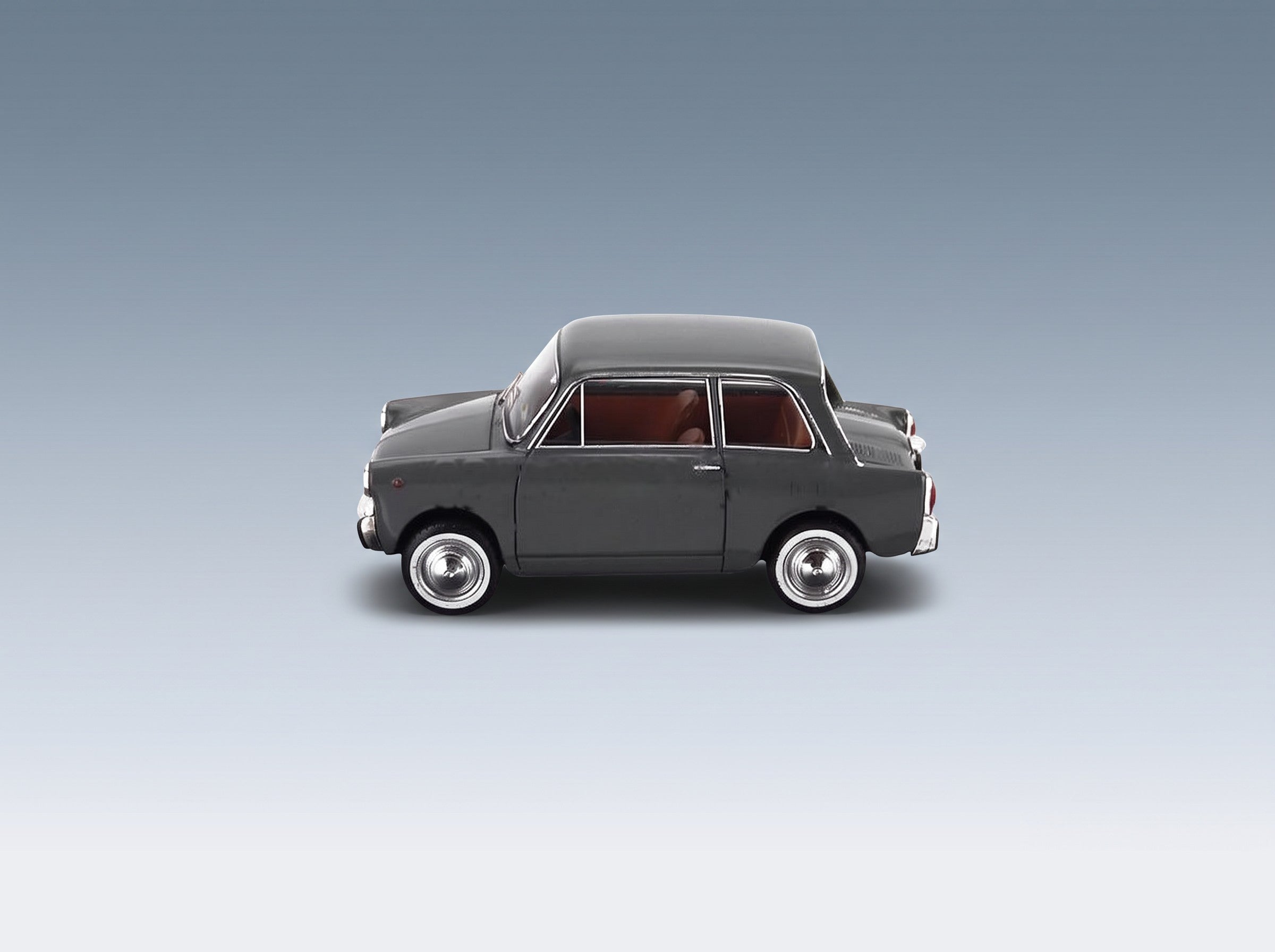 Autobianchi Bianchina 1965 Grey Schuco 1:43 scale model - side view