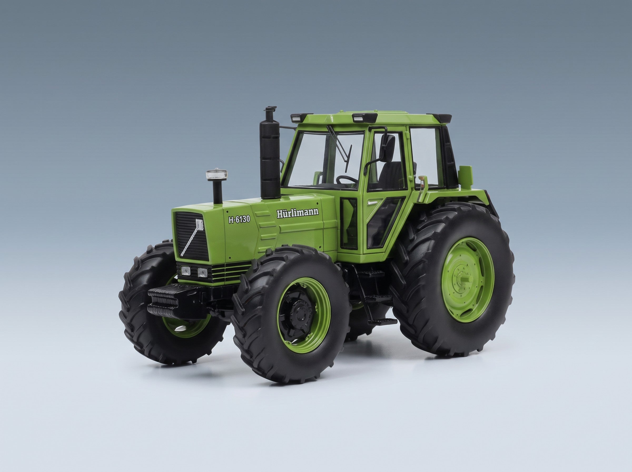 Hürlimann H-6170 Tractor 1981 Green Schuco 1:32 scale model - front three-quarter view