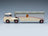 Porsche T1b Continental Motors Car Transporter 1962 Cream Grey Silver Schuco 1:64 scale model - side view