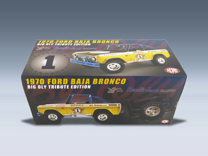 FORD USA - BRONCO N 1 BAJA 1970 - BIG OLY TRIBUTE EDITION - YELLOW MET BLACK scale model - original packaging