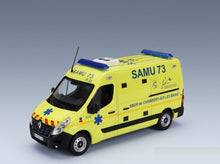 Renault Master Van SAMU Ambulance 2014 Yellow Norev 1:43 scale model - front three-quarter view