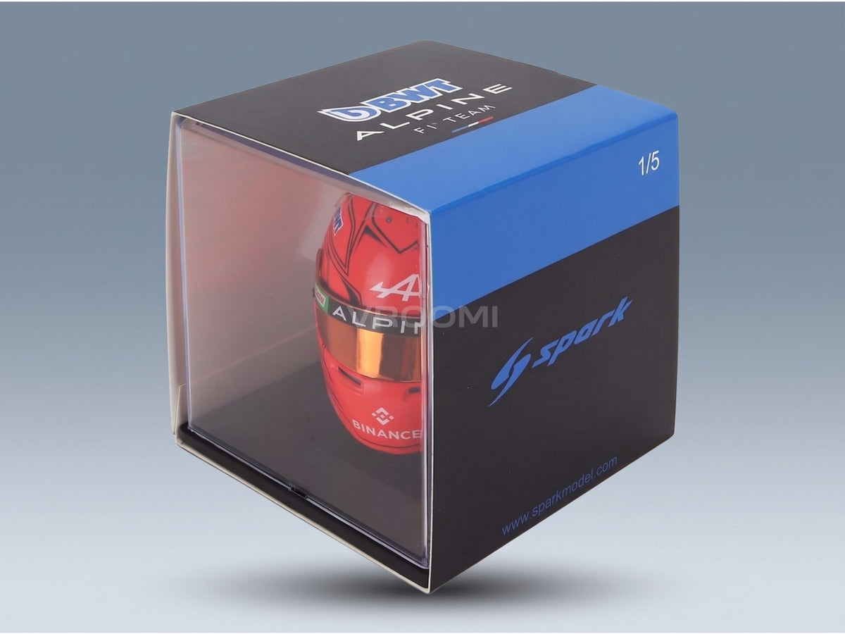 Bell Helmet Alpine A523 BWT Alpine Team No. 31 Esteban Ocon Monaco GP 2023 Spark Model 1:5 scale helmet - original packaging