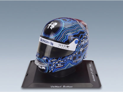 Bell Helmet Alfa Romeo C43 Stake No. 77 Valtteri Bottas Australian GP 2023 Spark Model 1:5 scale helmet - front three-quarter view