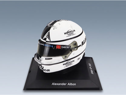 Bell Helmet Williams FW45 Williams Racing No. 23 Alexander Albon British GP 2023 Spark Model 1:5 scale helmet - front three-quarter view