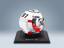 Bell Helmet Renault A523 BWT Alpine Team No. 31 Esteban Ocon Belgium GP 2023 Spark Model 1:5 - rear three-quarter view