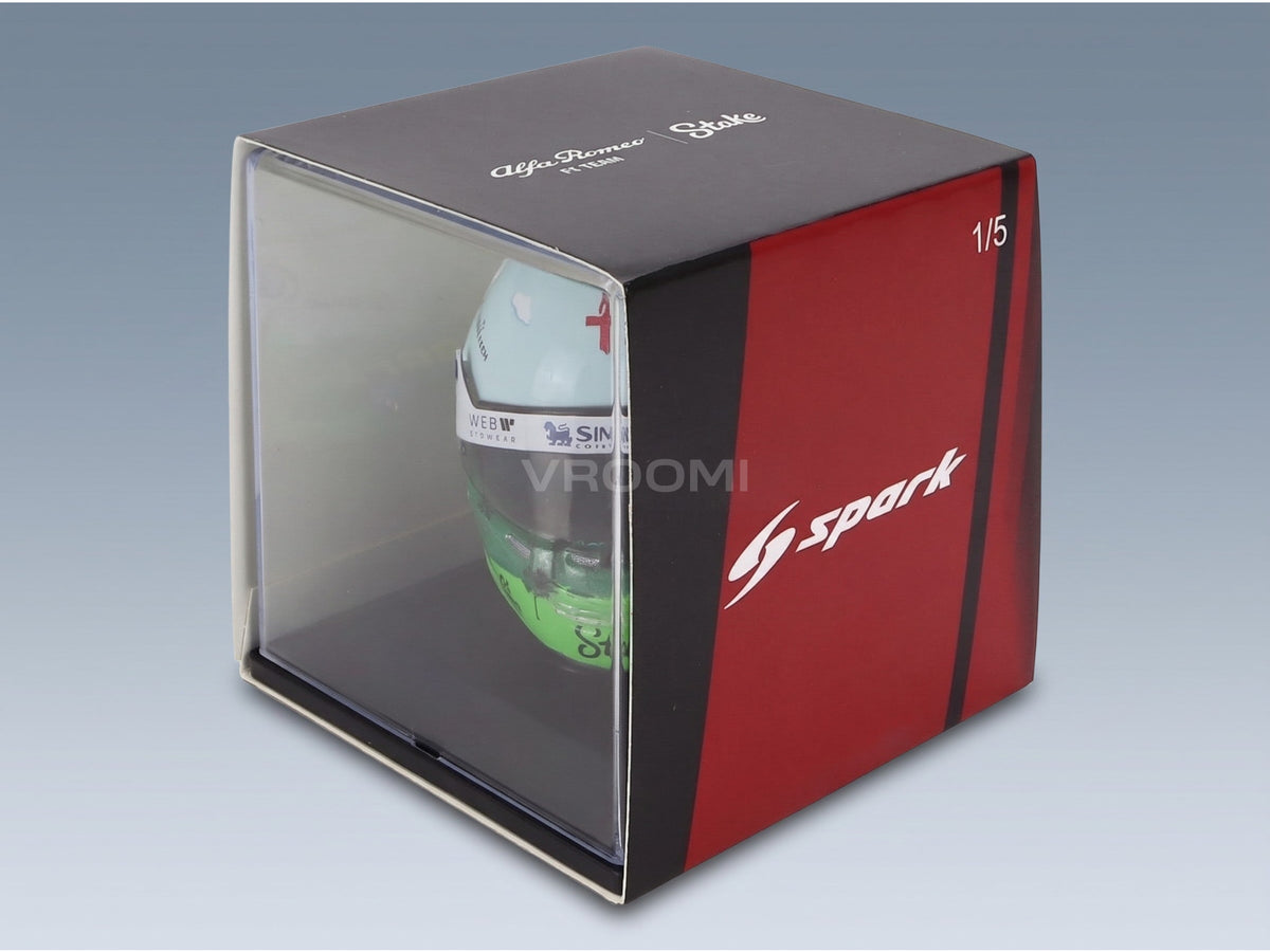 Bell Helmet Alfa Romeo C43 Stake No. 24 Guanyu Zhou Canada GP 2023 Spark Model 1:5 scale helmet - original packaging