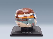 Bell Helmet Alfa Romeo C43 Stake No. 77 Valtteri Bottas Italian GP 2023 Spark Model 1:5 - rear three-quarter view