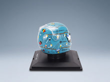 Bell Helmet Alfa Romeo C43 Stake No. 77 Valtteri Bottas Belgium GP 2023 Spark Model 1:5 - rear three-quarter view