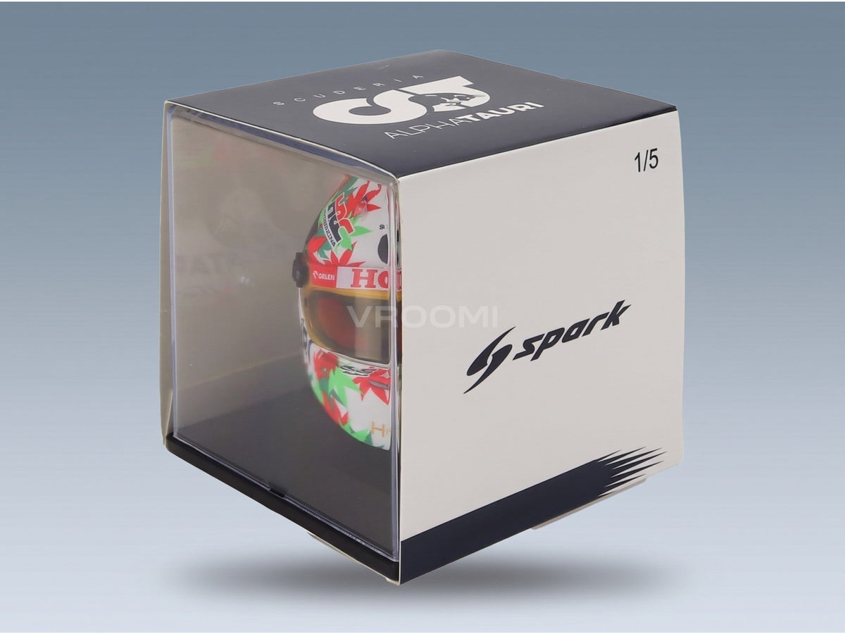 Arai Helmet AlphaTauri AT04 No. 22 Yuki Tsunoda Italian GP Monza 2023 Spark Model 1:5 scale helmet - original packaging