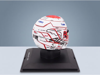 Bell Helmet Renault A523 BWT Alpine Team No. 31 Esteban Ocon Japan GP 2023 Spark Model 1:5 scale helmet - rear three-quarter view