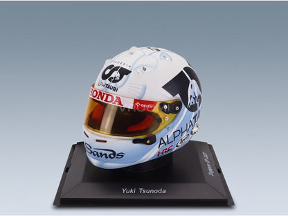 Arai Helmet AT04 AlphaTauri No. 22 Yuki Tsunoda Singapore GP 2023 Spark Model 1:5 scale helmet - front three-quarter view