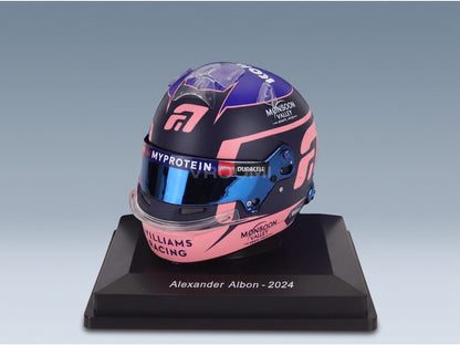 Bell Helmet Alexander Albon Williams Racing No. 23 Season 2024 Spark Model 1:5 scale helmet - front three-quarter view