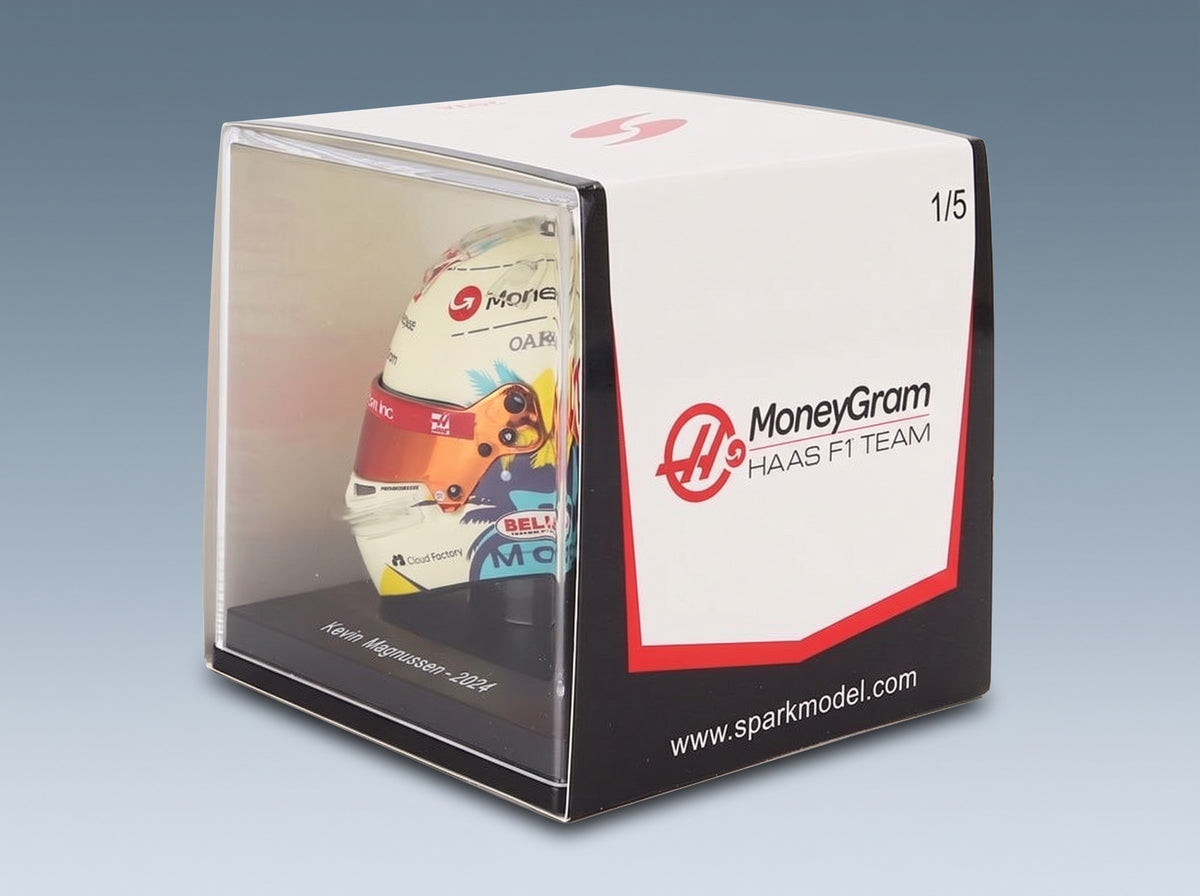 Bell Helmet Kevin Magnussen MoneyGram Haas No. 20 Season 2024 Spark Model 1:5 - original packaging