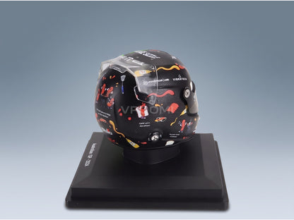 Bell Helmet Valtteri Bottas Stake Kick Sauber No. 77 Australian GP 2024 Spark Model 1:5 scale helmet - rear three-quarter view