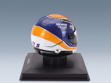 Arai Helmet Kyle Larson Arrows McLaren H1100 NASCAR Cup Series 2024 Spark Model 1:5 - rear three-quarter view