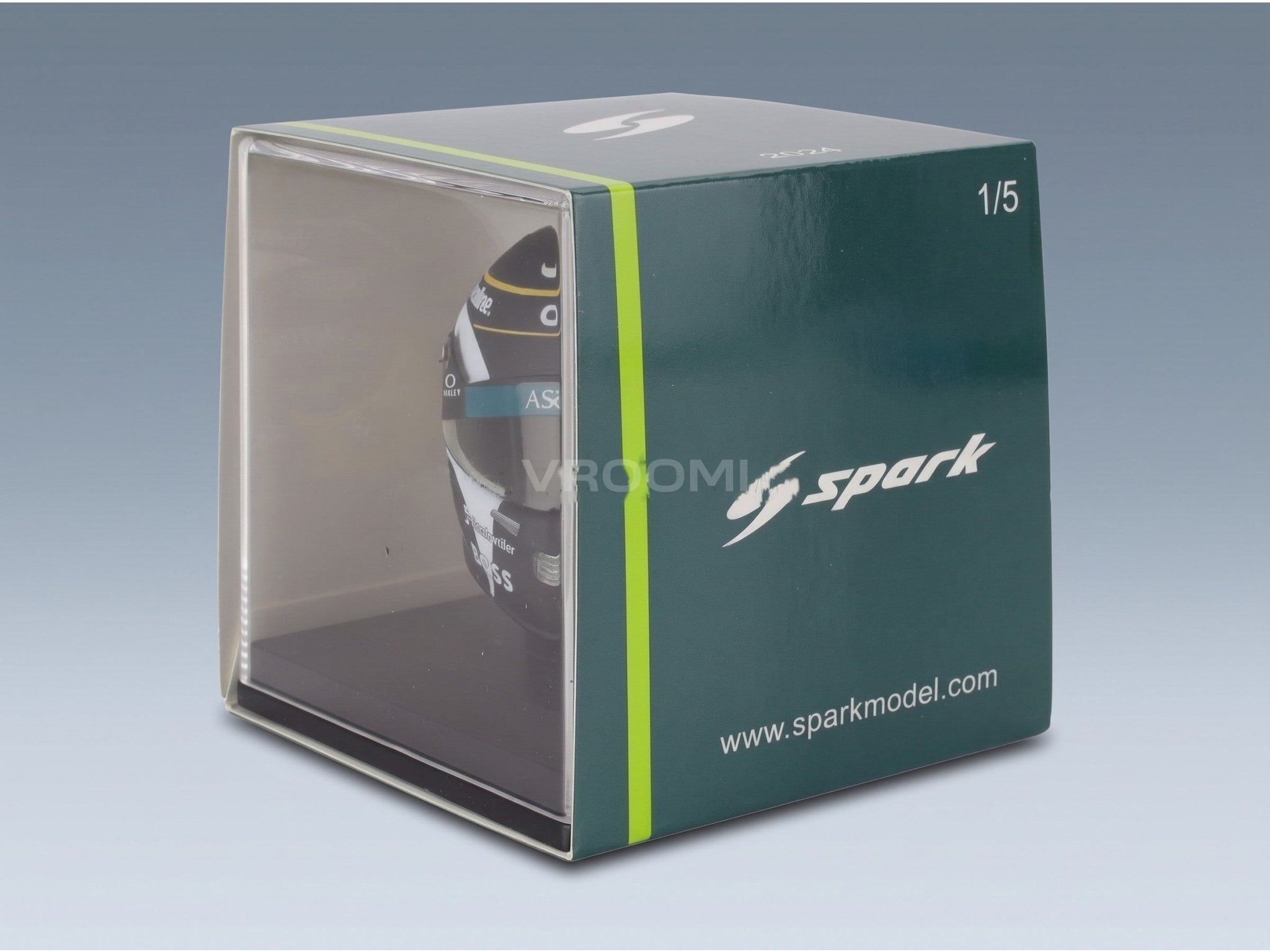 Stilo F1 Helmet Lance Stroll Aramco Cognizant Aston Martin No. 18 Canada GP 2024 Spark Model 1:5 scale helmet - original packaging