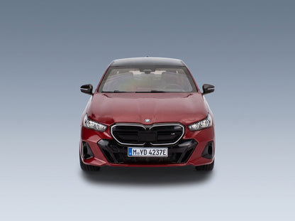 BMW i5 M50 (G60) 2023 Rosso Fuoco Minichamps 1:18 scale model - front view