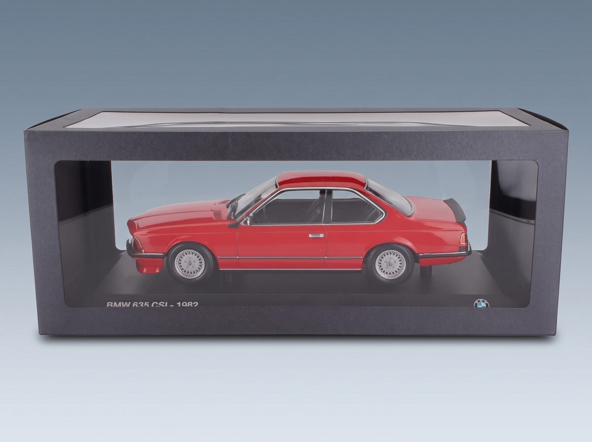 BMW 6 Series 635 CSi (E24) Coupé 1982 Red Minichamps 1:18 scale model - original packaging