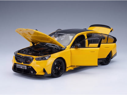 BMW M5 M Performance Parts (G90) 2024 Yellow Black Minichamps 1:18 scale model - opening parts