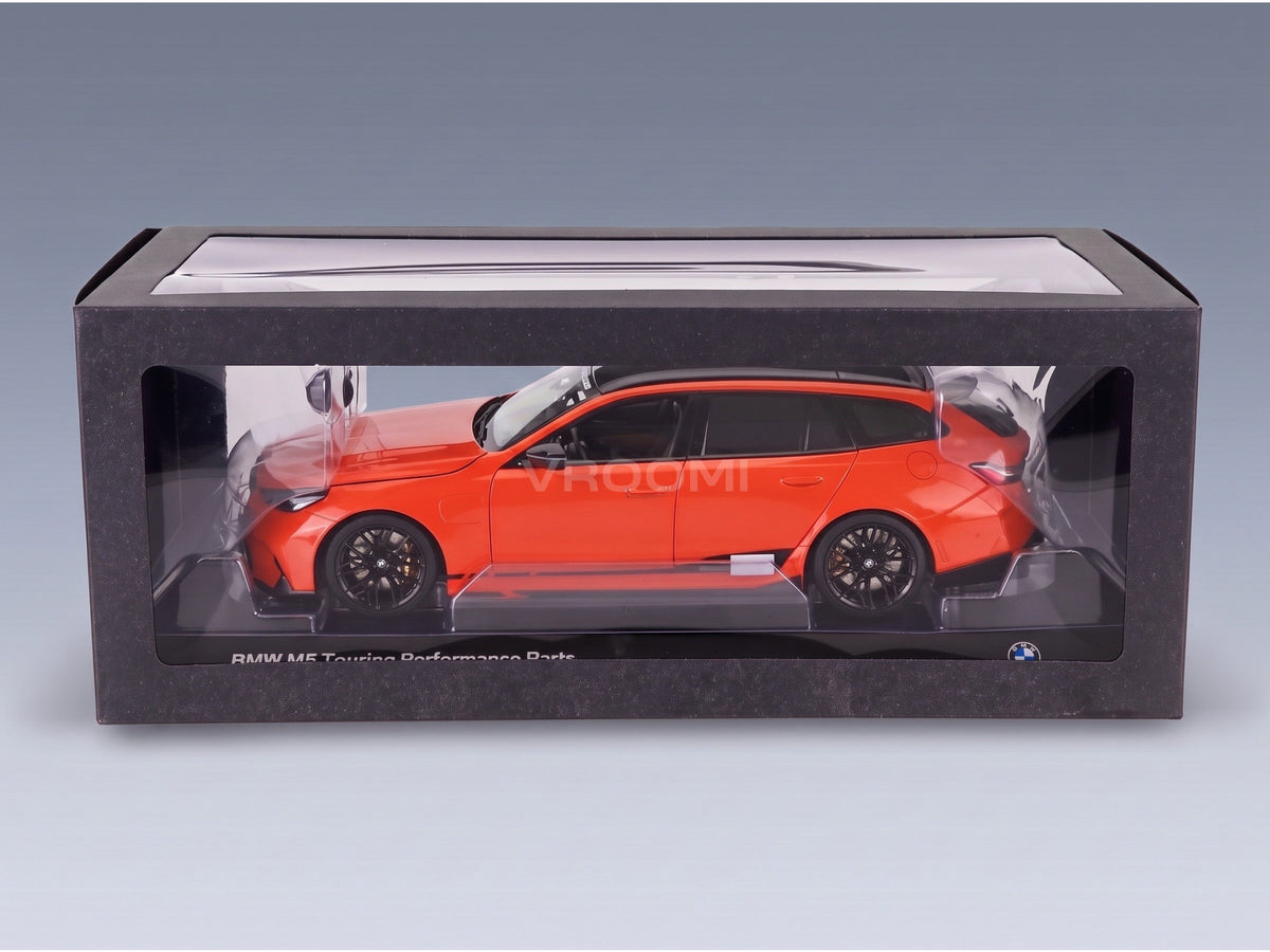 BMW - 5-SERIES M5 PERFORMANCE PARTS (G99) TOURING SW STATION WAGON 2024 - ORANGE BLACK scale model - original packaging