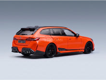 BMW - 5-SERIES M5 PERFORMANCE PARTS (G99) TOURING SW STATION WAGON 2024 - ORANGE BLACK scale model - rear three-quarter view