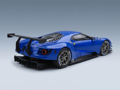 Ford GT Le Mans Plain Body Version 2019 Blue AUTOart 1:18 scale model - rear three-quarter view